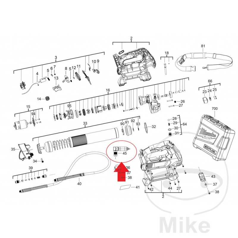 MILWAUKEE Adaptador prensa de grasa 685.05.29