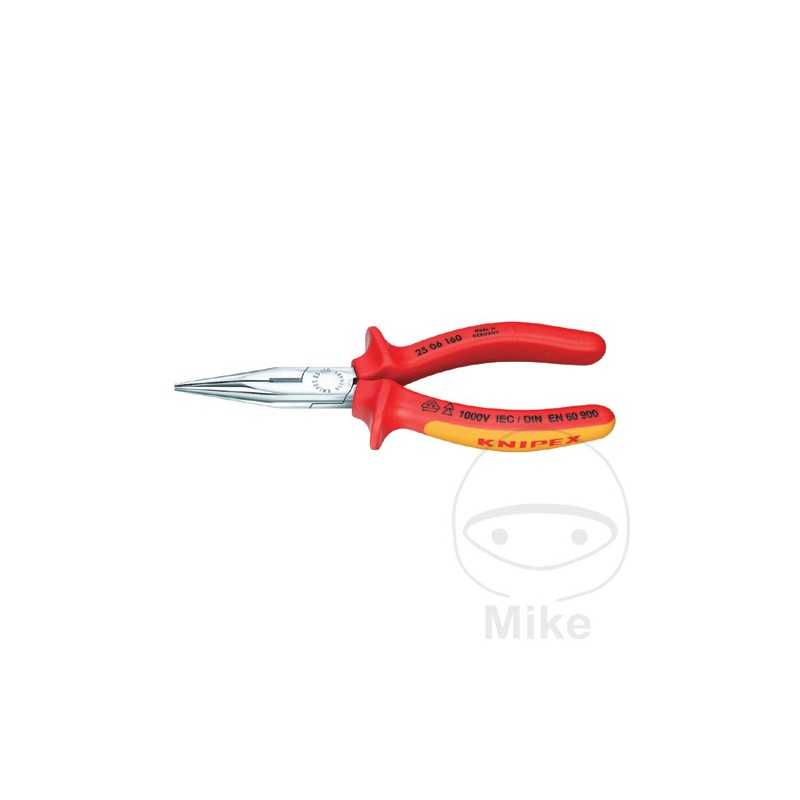 KNIPEX straight flat pliers 160 MM VDE
 2K 636.12.16