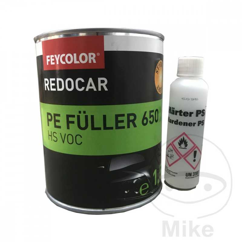 FEYCOLOR Spray repair putty + Hardener REDOCAR 2K 1.5 KG HS 650 565.30.70