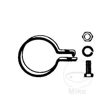 HJS exhaust muffler clamp 50.5 MM 373.51.80