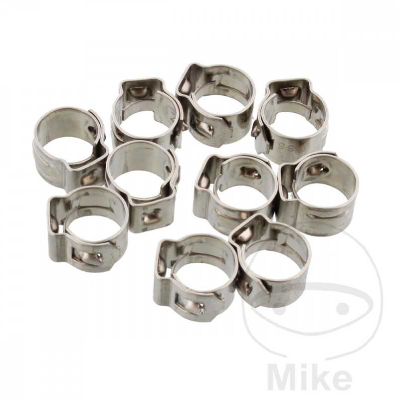JMP Fleje perforado de abrazadera Ø 8.5 MM WD 7 STAINLESS STEEL (10U) 736.02.12