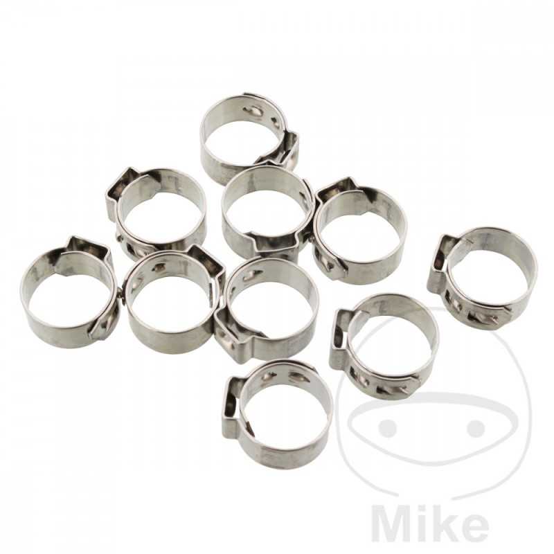 JMP Clamp Perforated Strapping Ø 12.6 MM WD 7 MM STAINLESS STEEL (10U) 736.02.16