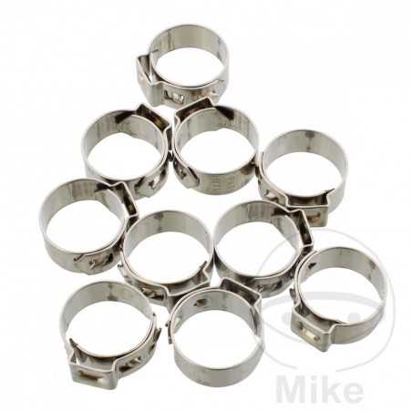 JMP Fleje perforado de abrazadera Ø 13.8 MM WD 7 STAINLESS STEEL (10U) 736.02.17