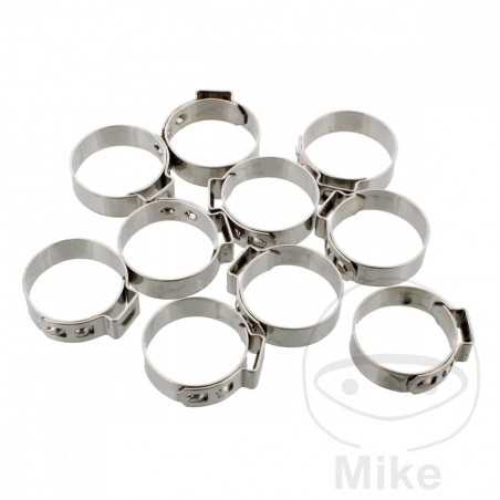 JMP Clamp Perforated Strapping Ø 20.8 MM WD 7 MM STAINLESS STEEL (10U) 736.02.22