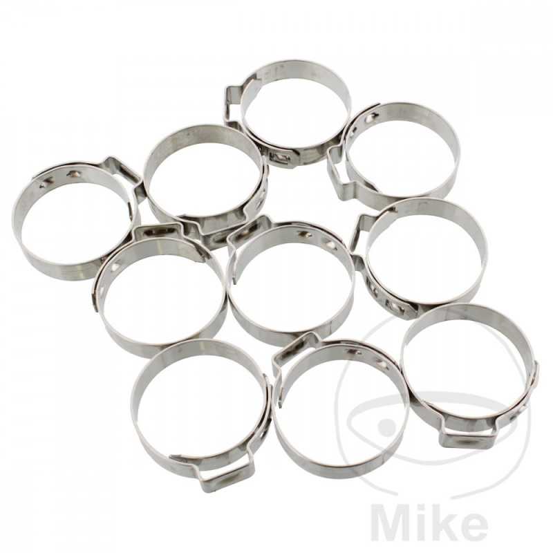 JMP Fleje perforado de abrazadera Ø 26.4 MM WD 7 STAINLESS STEEL (10U) 736.02.26