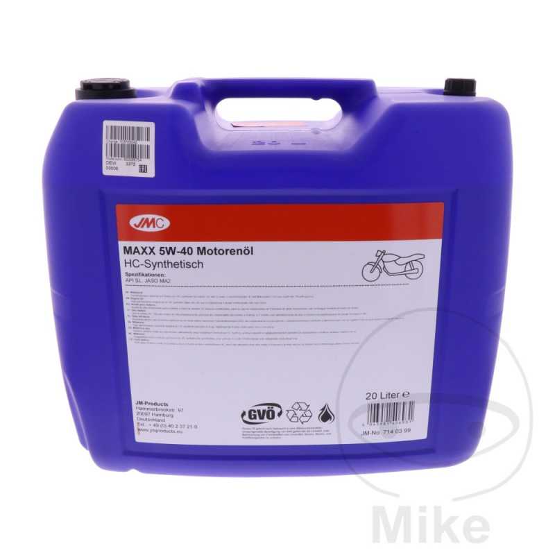 JMC Synthetic motor oil for motorcycle 5W40 4T 20L MAXX HC ATM 71405000 714.03.99