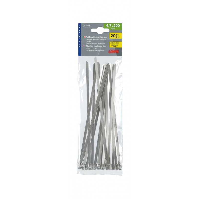 LAMPA Bag of 20 stainless steel ties 4 7X200 MM LAM69987