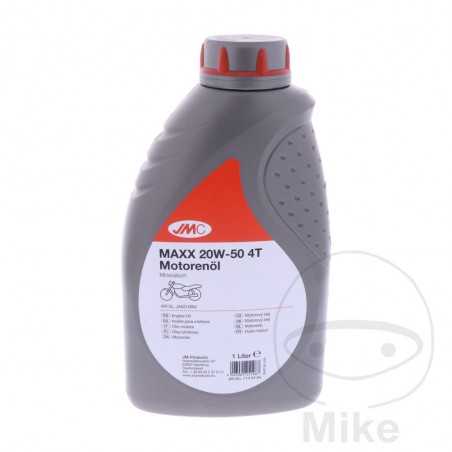 JMC Aceite de motor mineral para moto MAXX 20W50 4T 1L 714.04.64