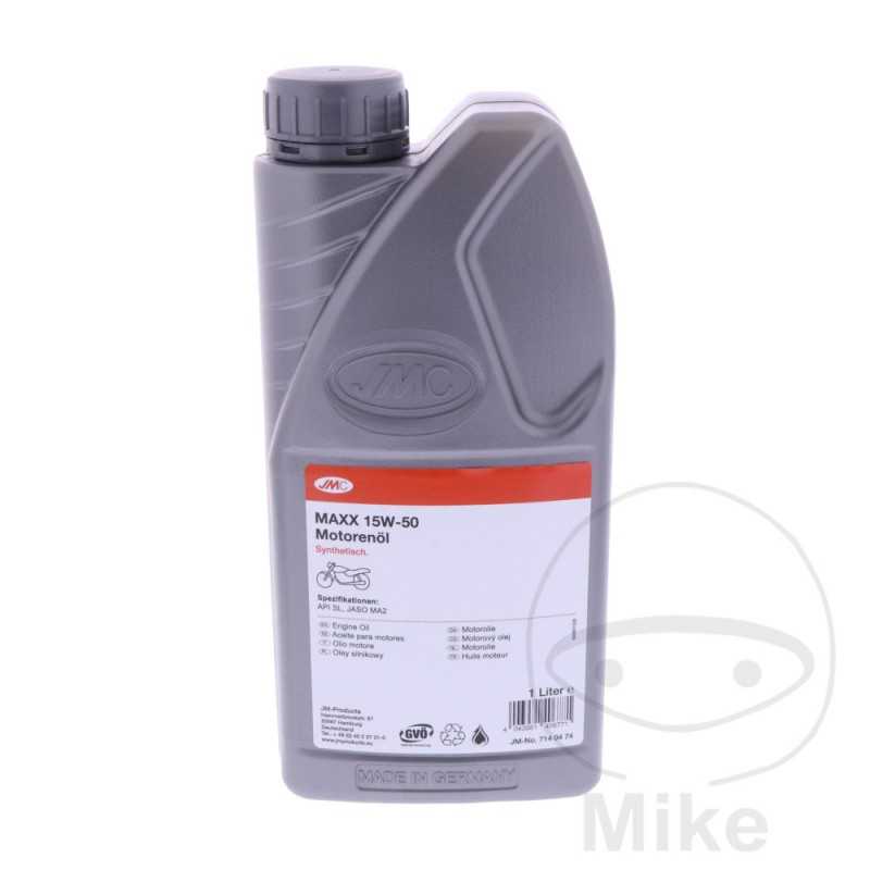 JMC Aceite de motor sintético para moto MAXX 15W50 4T 1L 714.04.74