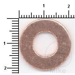 ELRING Oil drain bolt gasket 10X21X2.1 / CU A 10X21X2.1 / CU A 453.00.19