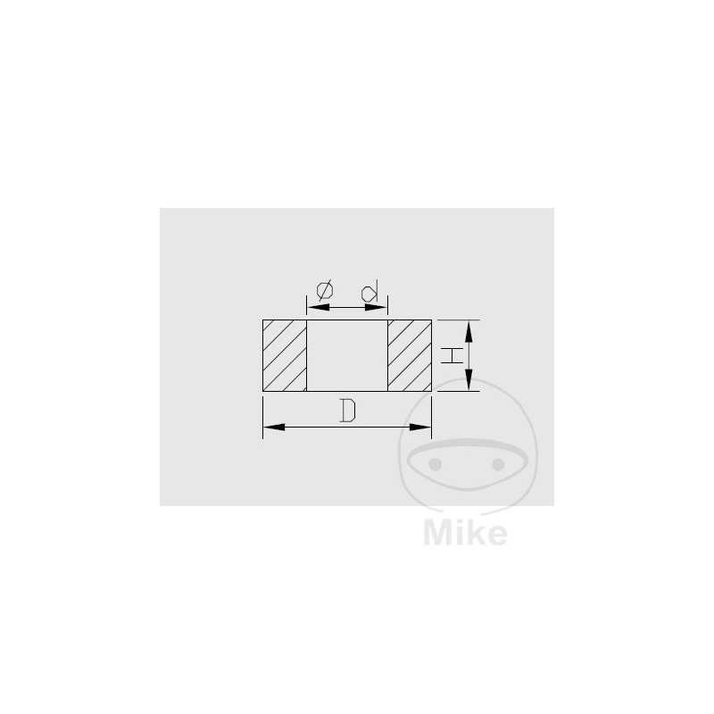 KAYABA Espaciador para varilla de pistón amortiguador moto 18 MM INOX 773.12.00