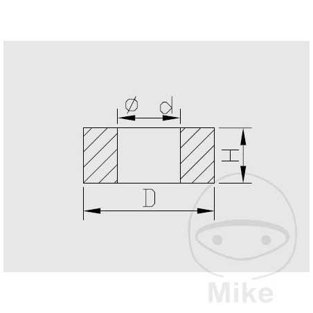 KAYABA Spacer for motorcycle shock absorber piston rod 18 MM INOX 773.12.00