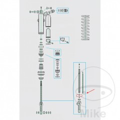 KAYABA Espaciador para varilla de pistón amortiguador moto 18 MM INOX 773.12.00