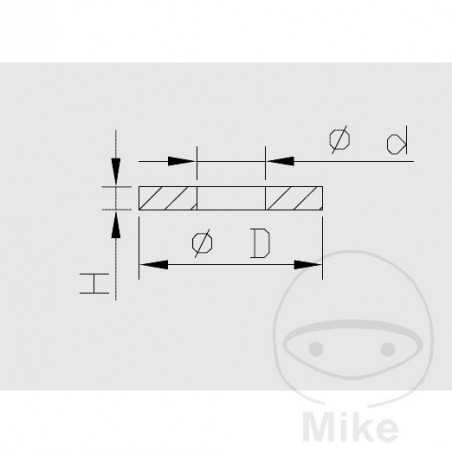 KAYABA Washer
 for motorcycle shock absorber 8X20X1.6 8X20X1.6 773.06.59