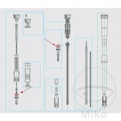 KAYABA Arandela 
para amortiguador moto 8X20X1.6 773.06.59