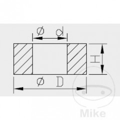 KAYABA Arandela vástago de pistón 773.11.55