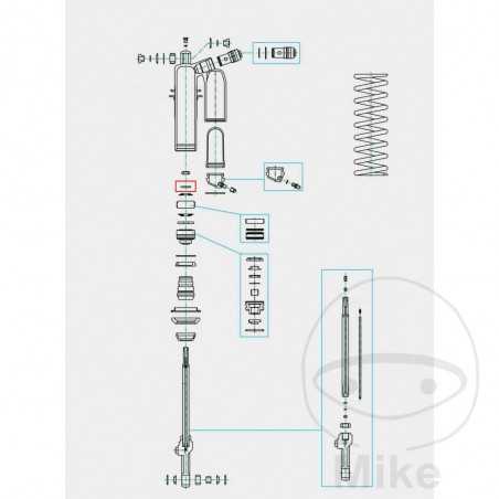 KAYABA Arandela vástago de pistón 773.11.55