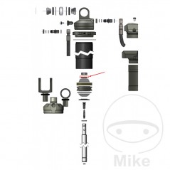 YSS SUSPENSION Board
 for motorcycle shock absorber nut 12X22X2.5 MM 12X22X2.5 MM 789.08.48
