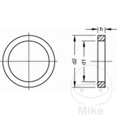 DRESSELHAUS Junta aluminio para moto 6 X 10 DIN 7603 
(100U) 459.01.05