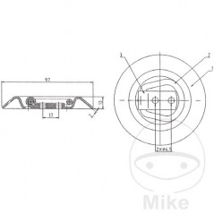 SIN MARCA Fixing ring with ring 97 MM 97 MM 338.51.01