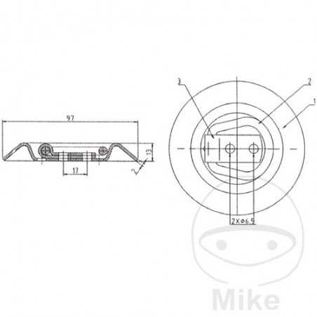 SIN MARCA Fixing ring with ring 97 MM 97 MM 338.51.01