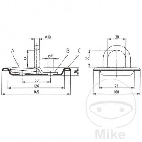SIN MARCA Large fixing ring GR1
145X100MM GR1
145X100MM 338.60.59