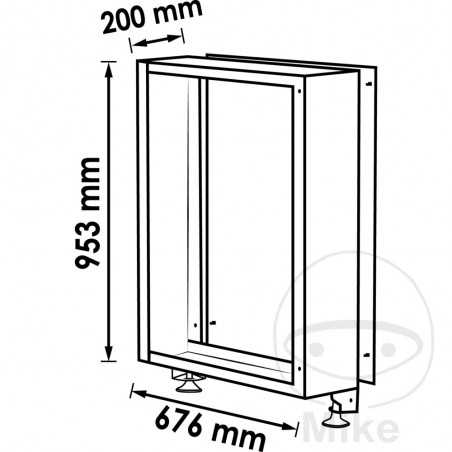 VIGOR base cabinet 676 MM 676 MM 699.04.72