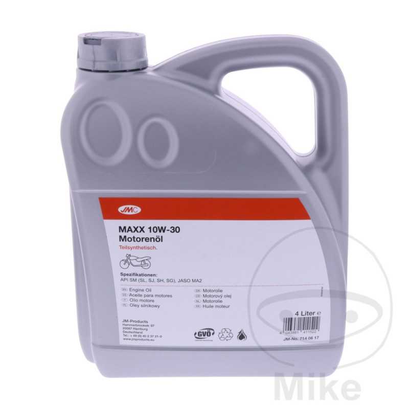JMC Aceite de motor semisintetico para moto 10W30 4T 4L 
MAXX 714.06.17
