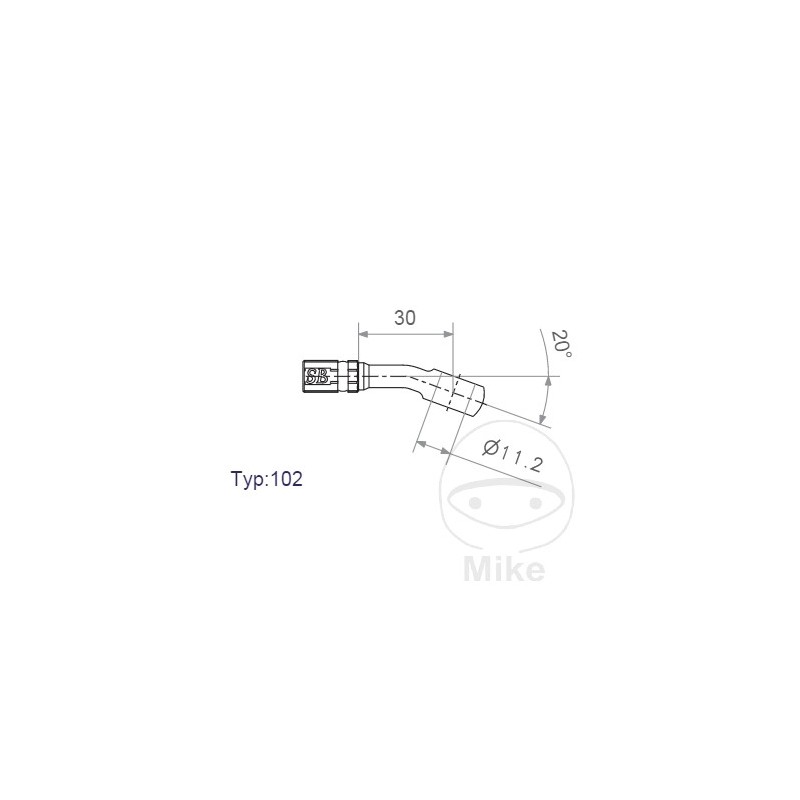 SIN MARCA Banjo para latiguillo de freno HD
TYP102 11.2 MM 20 757.02.83