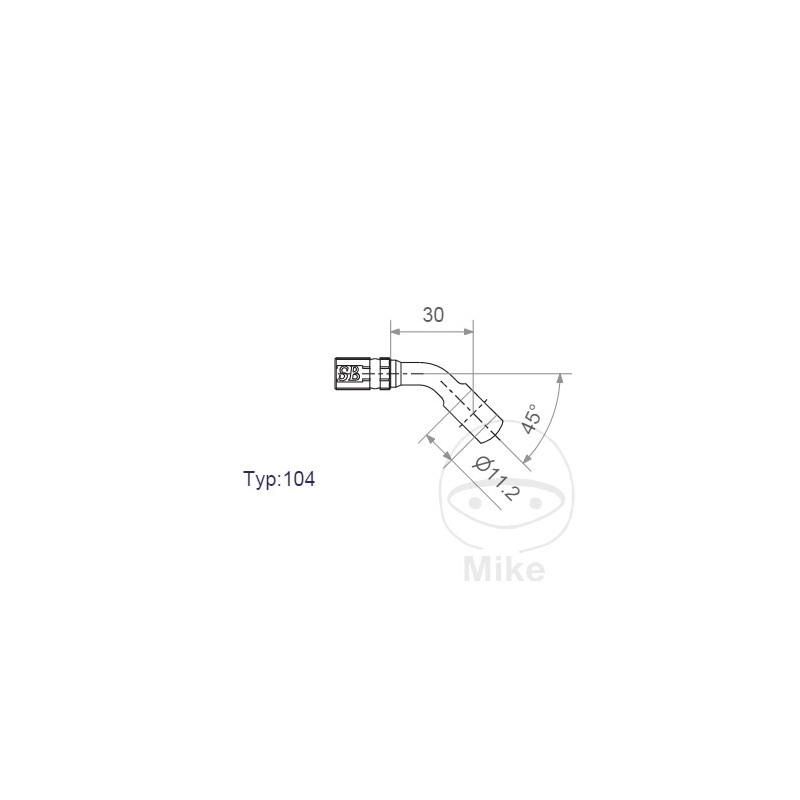 SIN MARCA Banjo for brake hose HD
TYP104 11.2 MM HD
TYP104 11.2 MM 757.02.87