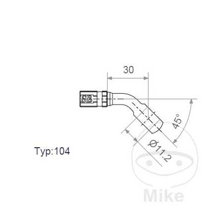 SIN MARCA Banjo para latiguillo de freno HD
TYP104 11.2 MM 757.02.87