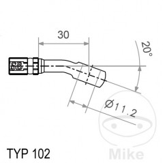 SIN MARCA Banjo para latiguillo de freno HD
TYP102 11.2 MM 20 757.18.88