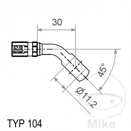 SIN MARCA Banjo for brake hose HD
TYP104 11.2 MM HD
TYP104 11.2 MM 757.18.96