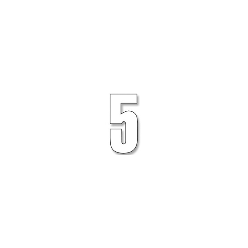 BLACKBIRD RACING Numeros Carrera Blanco - Pack de 3 uds Crystal 5027/10/5 38966