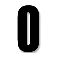 BLACKBIRD RACING Numeros Carrera Negro - Pack de 3 Uds Crystal 5027/20/0 38971