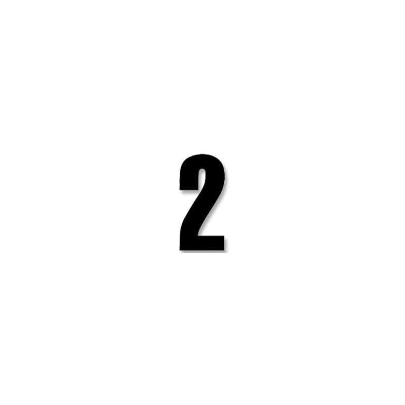 BLACKBIRD RACING Numeros Carrera Negro - Pack de 3 Uds Crystal 5027/20/2 38973