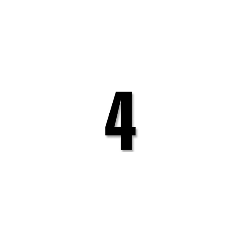 BLACKBIRD RACING Numeros Carrera Negro - Pack de 3 Uds Crystal 5027/20/4 38975