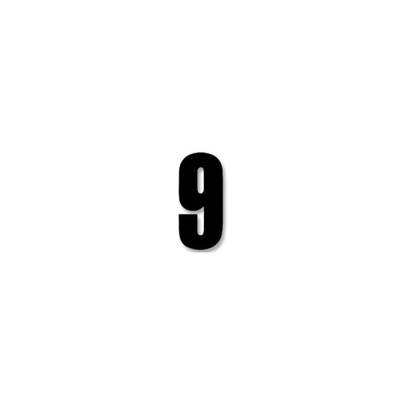 BLACKBIRD RACING Numeros Carrera Negro - Pack de 3 Uds Crystal 5027/20/9 38980
