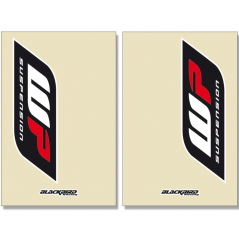 BLACKBIRD RACING Kit gráfico de horquilla transparente Crystal WP 2 Pcs 5045W 38997