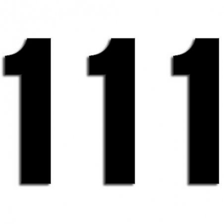 BLACKBIRD RACING Numeros Carrera Negro - Pack de 3 Uds PVC 5047/20/1 39009