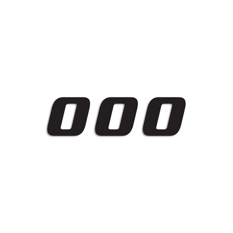 BLACKBIRD RACING Career numbers pack 3u PVC 5049/20/0 pack 3u PVC 5049/20/0 39048