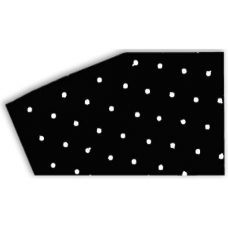 BLACKBIRD RACING Adhesivo fondo para dorsal transpirable negro - Pack 3u 5052/20 39062