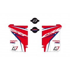 BLACKBIRD RACING Adhesivos para rejillas de radiador Honda réplica HRC 2017 A105R17 93305