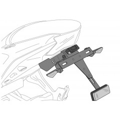 PUIG License plate holder for motorcycle 21323