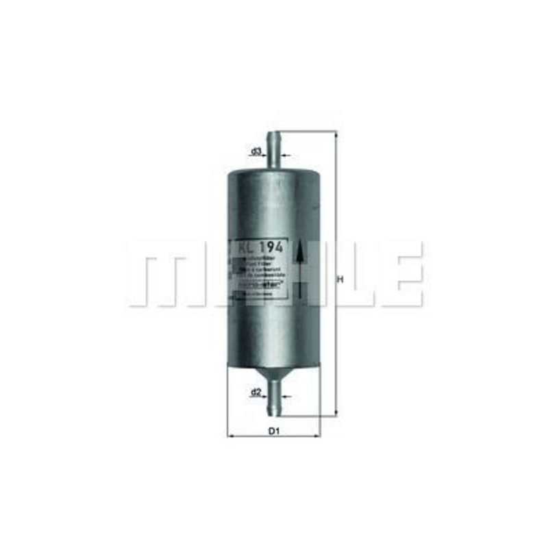 JMP Filtro de gasolina MAHLE 8 MM 52400017