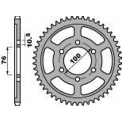 PBR Steel transmission plate crown 530 530 47002605
