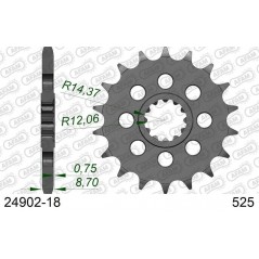 AFAM Standard steel pinion 24902 525 24902 525 1076530001