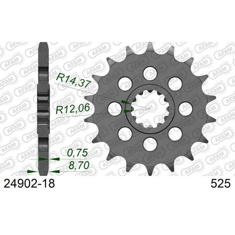 AFAM Standard steel pinion 24902 525 24902 525 1076530001