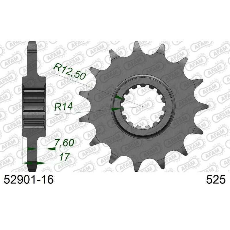 AFAM Standard steel pinion 52901 525 52901 525 1077105003