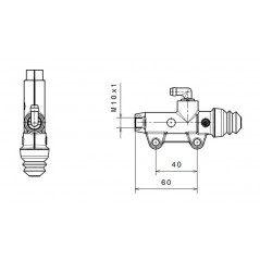 BREMBO Bomba de freno trasero Ø11 MM 1090737